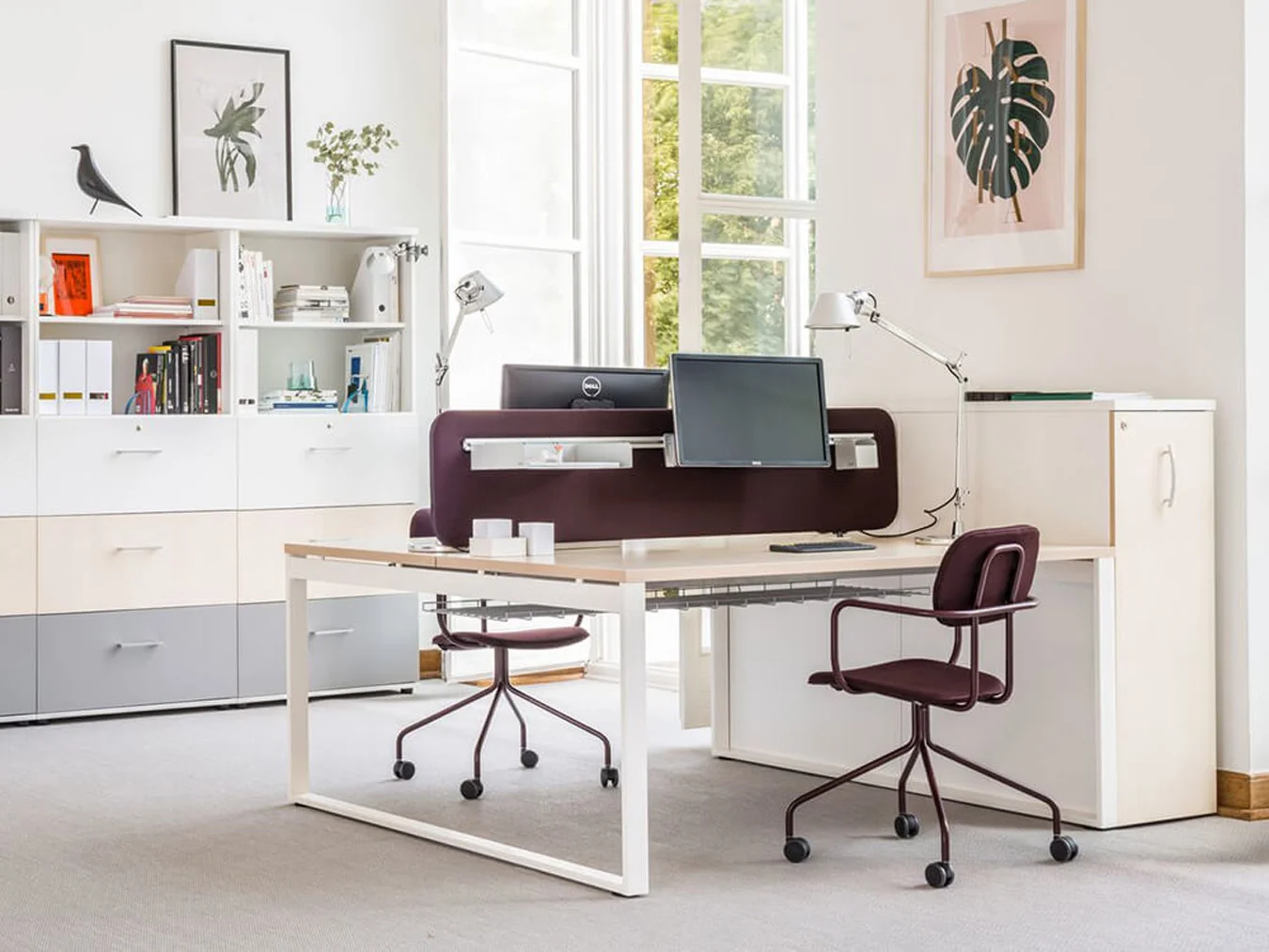 5 Simple Tips to Streamline Your Office Fitout From Paint Colors to New Hardware Office Desk with Ring Leg 1 1