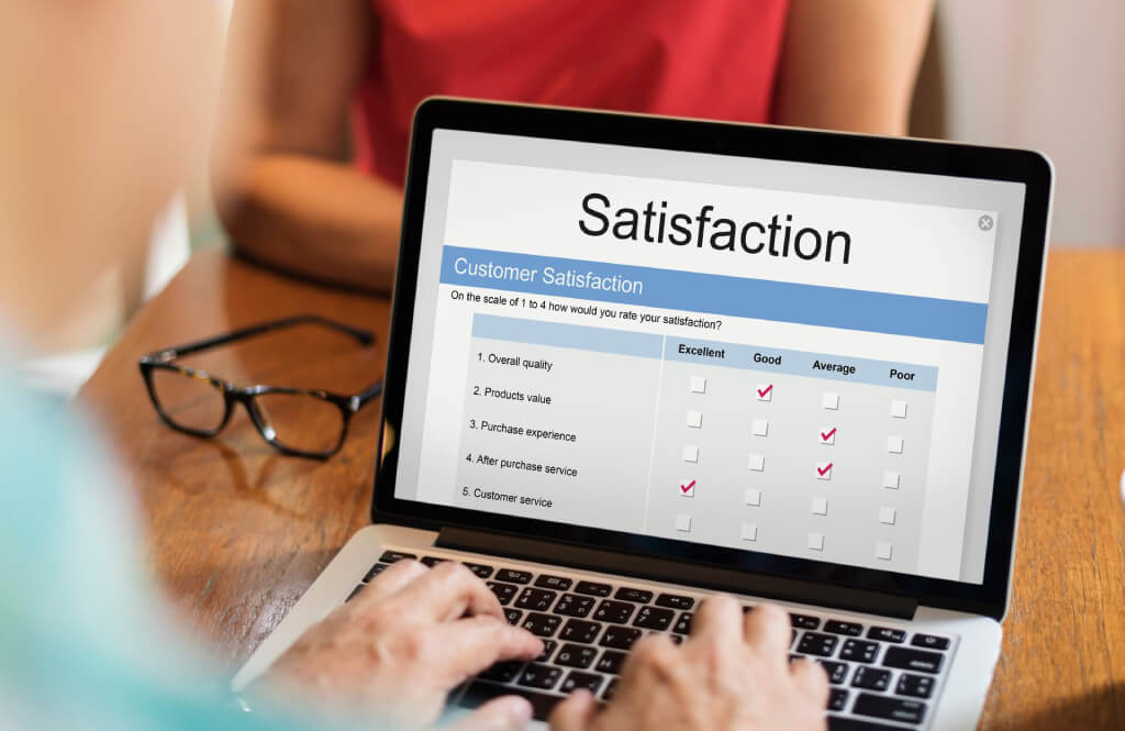Online satisfaction rating laptop
