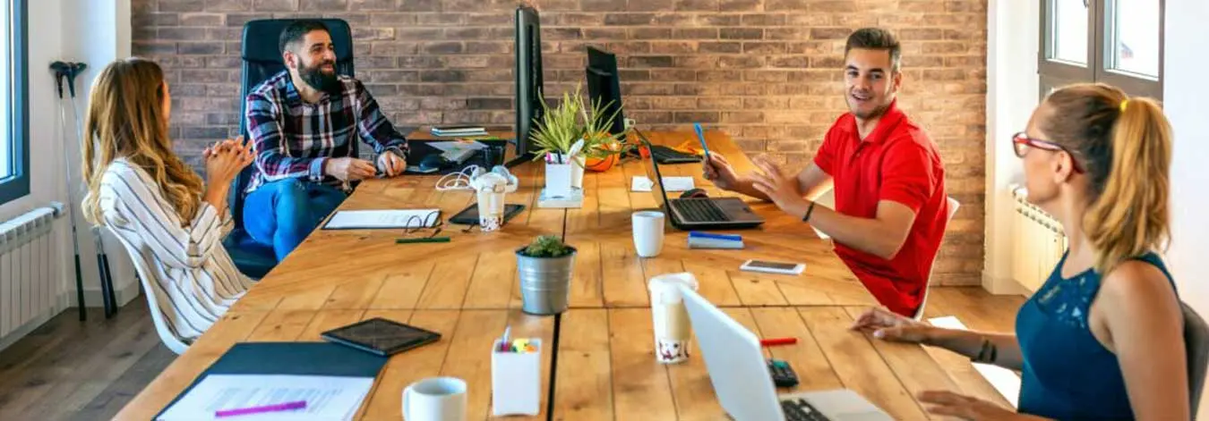 People in a business meeting in the office