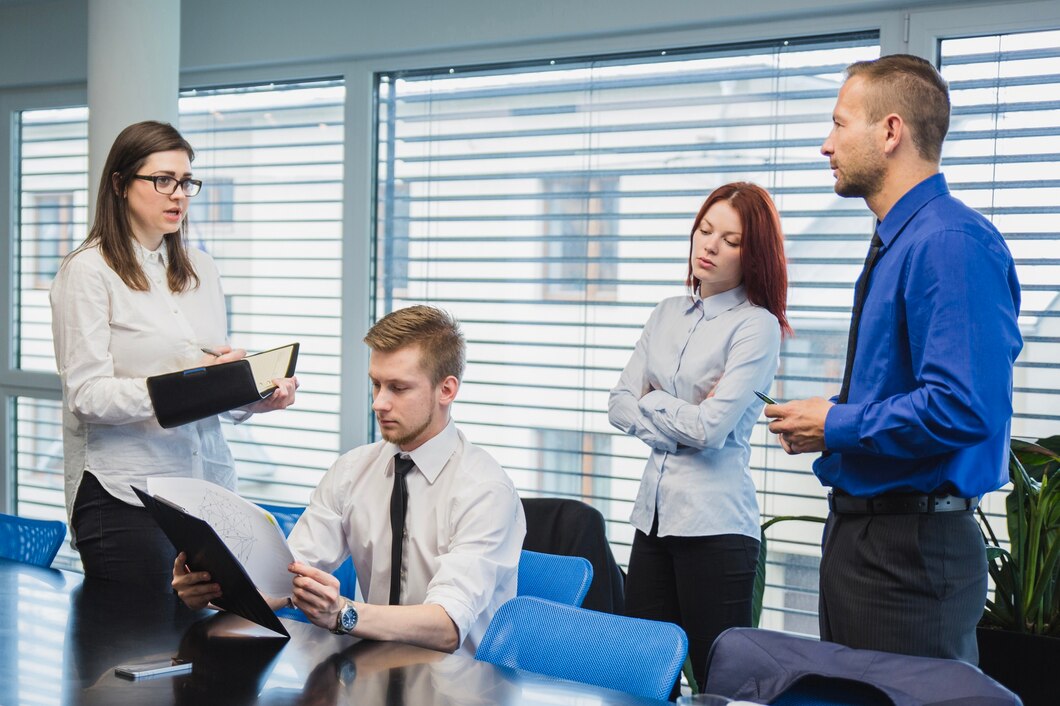 People office having meeting People office having meeting