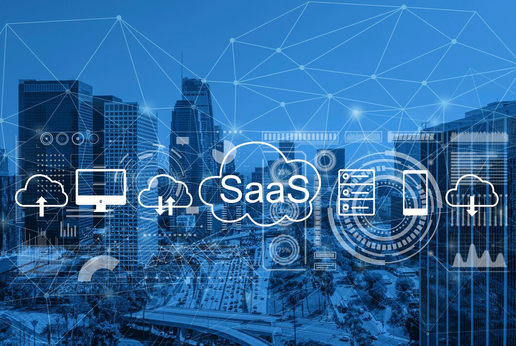 SaaS concept collage new SaaS concept collage new