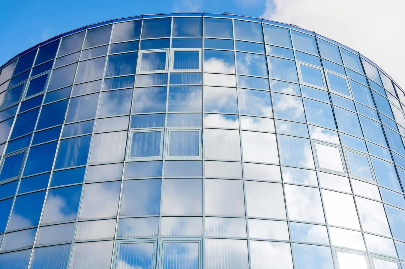 The view of modern window office building
