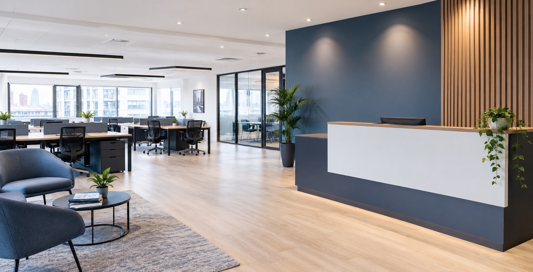 Bright Modern Open-Plan Office