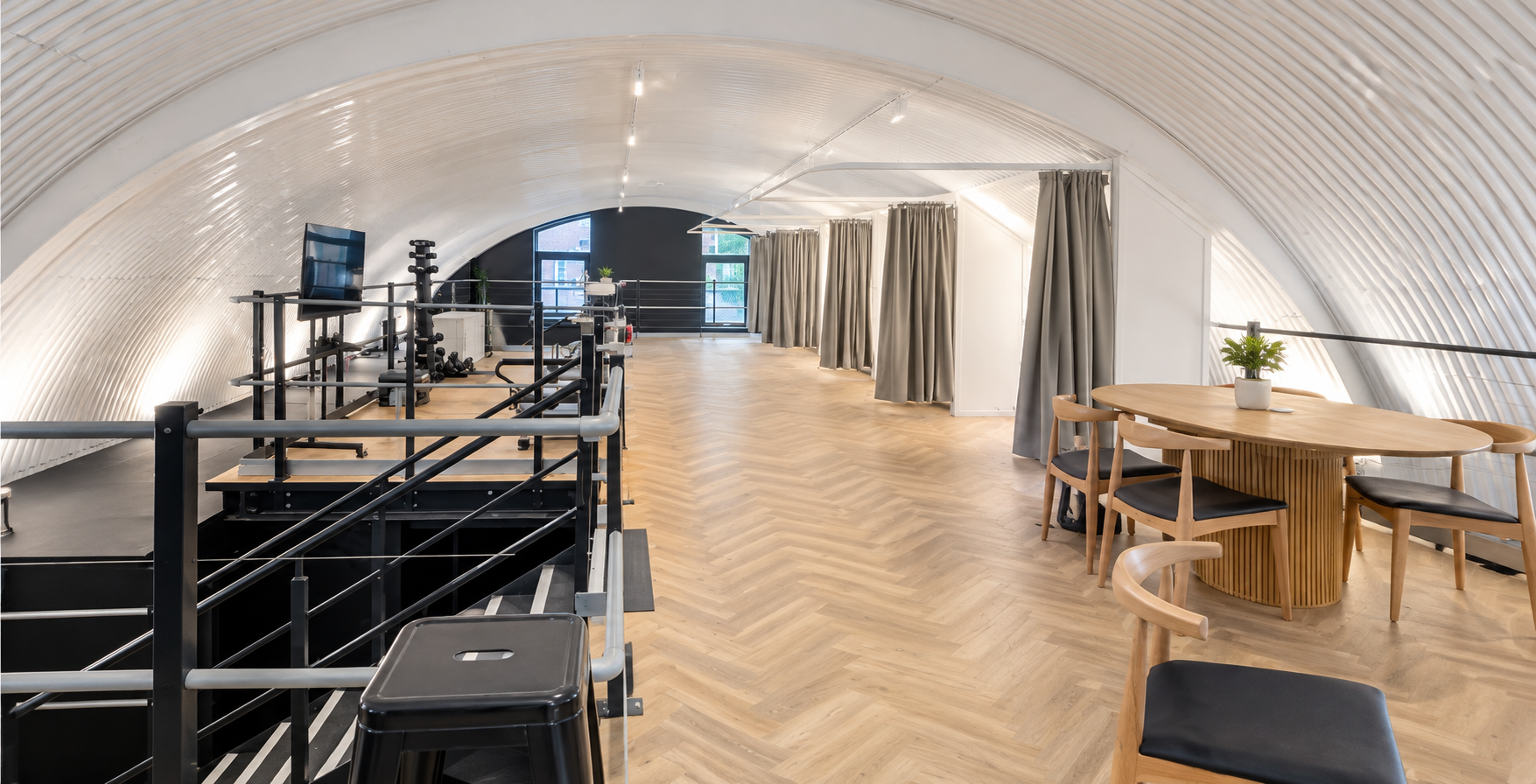 Modern Arched Loft Workspace
