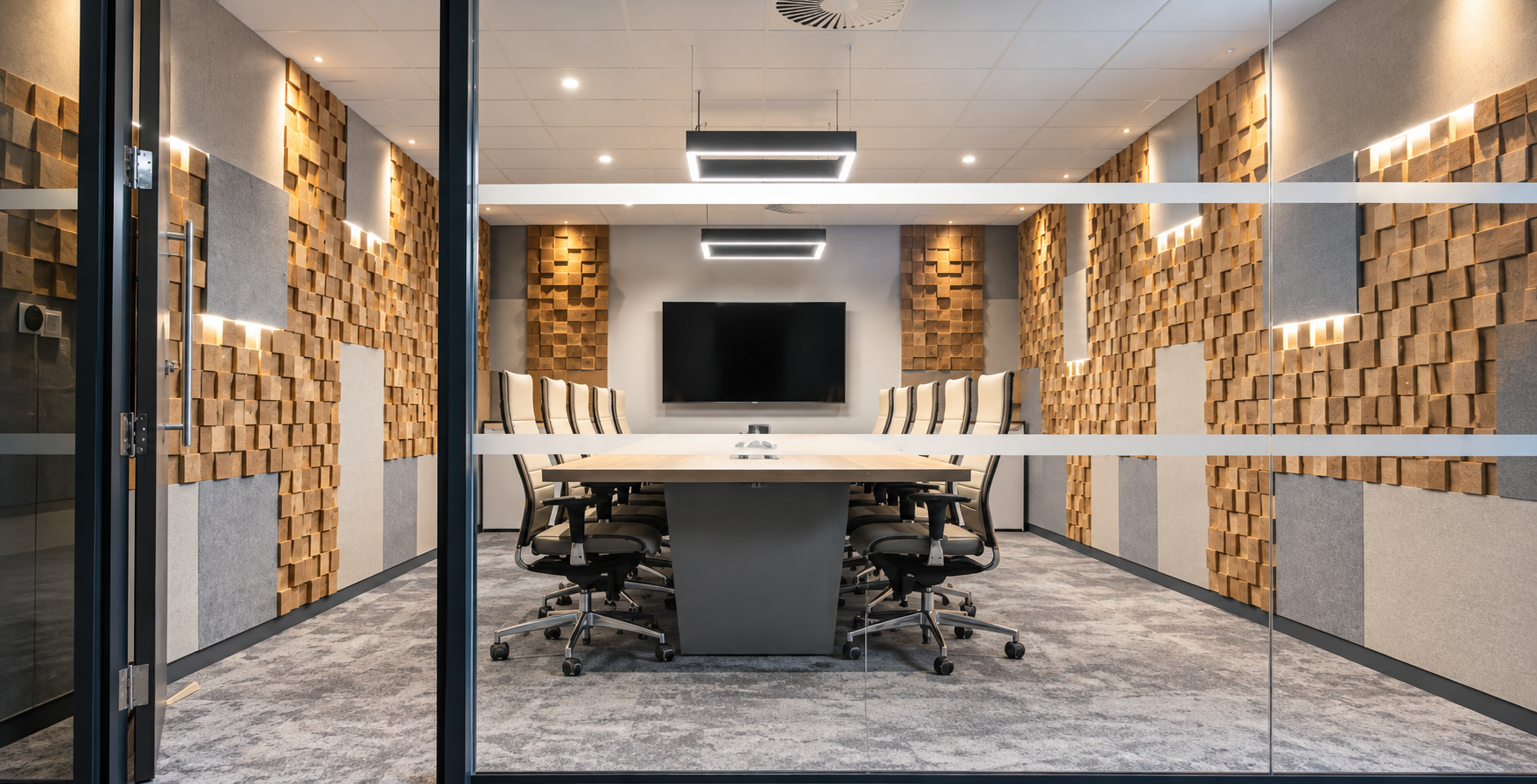 Completed headquarters fit out in North London.